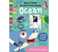 Rob Abbott Wipe-Clean Sticker Funny Faces Ocean (Copertina rigida)