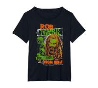 Rob Zombie Pure Terror Maglietta, Donna Plus-Size, Nero, 6X