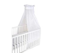 roba Baldacchino per Lettino e Culla safe asleep Air - 16% cotone e 84% PES - 160 x 250 x 0.5 cm - Permette il Circolo dell'Aria - Design che si Adatta ad ogni Cameretta - Bianco