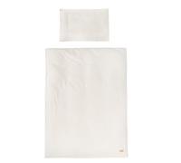roba Biancheria da letto per bambini Seashells Oyster, 100 x 135 cm, set da 2 pezzi, cotone biologico, certificato GOTS e Oeko-Tex 100, bianco