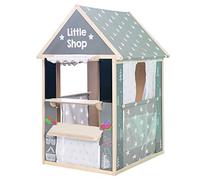 roba Casetta per bambini, Contiene negozio, Teatro delle marionette, Lavagna, Sportello per ufficio postale banca chiosco, Grigio
