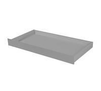roba Cassetto Universale per Box e Lettini - Legno - con Ruote - Si Inserisce Sotto i Letti per Bambini - Estraibile - Salvaspazio - per Riporre Biancheria, Vestiti, Libri, Giocattoli - Grigio