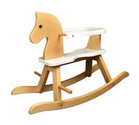 Roba - Cavallo a dondolo in legno, colore: Bianco/Naturale