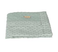 roba Coperta per Neonati e Bambini Lil Planet - Pois Terry - Cotone Biologico - Certificato GOTS - 80 x 80 cm - Idrorepellente - Traspirante e Lavabile - per Lettino, Culla e Carrozzina - Verde