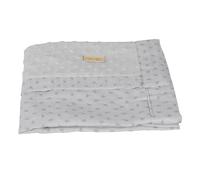 roba Coperta per Neonati e Bambini Lil Planet - Pois Terry - Cotone Biologico - Certificato GOTS - 80 x 80 cm - Idrorepellente - Traspirante e Lavabile - per Lettino, Culla e Carrozzina - Grigio