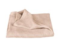 roba Coperta per Neonati Frosty Almond - 80 x 80 cm - Effetto Maglia - Certificato GOTS e Oeko-Tex - Cotone BIO - 4 Stagioni - Traspirante - Alta Qualità - Beige