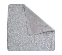 roba Coperta per Neonati e Bambini miffy® - Lato Felpato - Lato Cotone 100% - per Lettino, Culla e Passeggino - Motivo con Coniglietto - 80 x 80 cm - Grigio e Azzurro