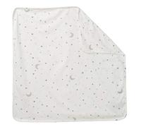 roba Coperta per Neonati e Bambini Sternenzauber - Jersey di Cotone 100% Biologico - 80 x 80 cm - Traspirante e Lavabile - per Lettino, Culla e Carrozzina - Bianco e Grigio