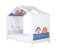 Copertura per letti Montessori 70 x 140 cm con design Paw Patrol - Accessorio adatto per trasformare in letto a baldacchino - Incluso: 3 tasche per riporre e finestra sul tetto