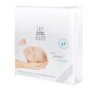 roba Coprimaterasso safe asleep - Misure 60 x 120 cm o 70 x 140 cm - Protezione Contro l'Umidità - Anallergico - con Angoli Cuciti - Impermeabile - per Tutte le Stagioni - Bianco