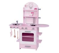 roba Cucina Giocattolo, con fornelli, Lavello, Rubinetto e scaffale incl. Accessori, Rosa