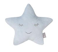 roba Cuscino a Forma di Stella roba Style - Cuscino Decorativo per la Cameretta dei Bambini - Morbido - Imbottito - Idea Regalo per Compleanno e Natale - Azzurro
