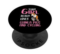Roba da cavia Questa ragazza ama davvero le cavie e bici PopSockets PopGrip Adesivo