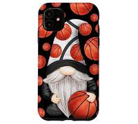 Roba divertente di pallacanestro dello gnomo per il papà e l'allenatore Custodia per iPhone 11