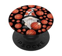 Roba divertente di pallacanestro dello gnomo per il papà e l'allenatore PopSockets PopGrip Adesivo