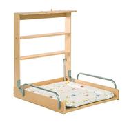 roba Fasciatoio Pensile - Pieghevole - si Appende alla Parete - Chiusura a Scatto - con Materassino Waldhochzeit - Idrorepellente e Imbottito - Legno Naturale