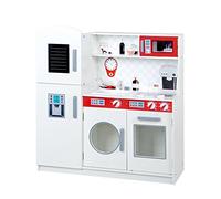 roba Kids Cocina Grande para Niños Küche Cucina Bambini, Colore Bianco Rosso, 85x80.5x29 cm (1er Pack), 480226