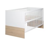 roba Lettino Combinato Gabriella, 70 x 140 cm, Regolabile in Altezza, 3 Fasci, Bianco/Naturale