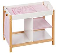 roba Lettino e Fasciatoio per Bambole Tutto in Uno, Serie "Scarlett", Accessori in Tessuto, Bianco