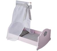 roba Lettino per Bambole "Princess Sophie", Accessori in Tessuto, Biancheria da Letto e Baldacchino, Rosa