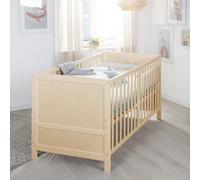 roba Lettino Trasformabile EASY SLEEP - 70 x 140 cm - Elementi Convertibili Inclusi - Montaggio Rapido - Resistente e Moderno - 3 Altezze - Legno Naturale