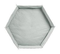 roba Materassino per Box "roba Style", Esagonale, Imbottitura Laterale Sicura, 114 cm, Verde