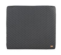 roba Materassino per Fasciatoio Luxe, 85 x 75 cm, Impermeabile, Antimacchia, in Pu, Facile da Pulire, senza Ftalati, Design Grafite Trapuntato, Grigio Antracite