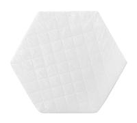 roba Materasso per Box per Bambini e Neonati Esagonale, Diametro circa 120 cm, Trapuntato con Zip, Fodera Imbottita e Rimovibile, Bianco