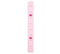 roba Metro da Muro Krone - con Motivo Fiabesco - da Appendere alla Parete - per Cameretta dei Bambini - Lunghezza da 70 cm fino a 150 cm - in Legno Laccato Rosa