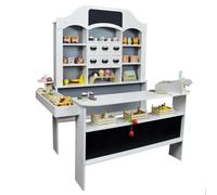 Roba - Negozio commerciale in legno, colore: grigio/bianco