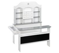 roba Negozio giocattolo in stile elegante, Cassetti, Pannelli laterali e frontali con accessori, Bianco grigio