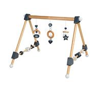 roba Palestrina per Neonati e Bambini Rock Star Baby 3, Regolabile in Altezza, per la Coordinazione, Metodo Montessori, Legno Massiccio, Grigio e Bianco