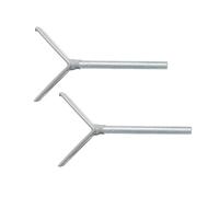 roba Perni a Y Set da 2 - Accessorio per Cancelletto easySafe+ per Porte e Scale - Compatibile con Estensioni e Ringhiere - Montaggio Antiscivolo Senza Fori - Gomma Protezione Legno