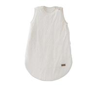 roba Sacco Nanna Seashells Oyster - 70 cm - Cotone BIO - Certificato GOTS & Oeko-Tex - Cerniera Laterale e Bottoni - Resistente - Traspirante - Bianco