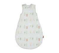 roba Sacco Nanna Woodland Buddies 90 cm - Tutto Stagione in Cotone - Traspirante & Confortevole - Senza Maniche con Cerniera - Design Animali del Bosco - Verde Pastello