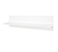 roba Scaffale da Parete Universale, per Cameretta, 90 cm, Decorativo, Ripiano, Angoli Arrotondati, Legno Laccato Bianco