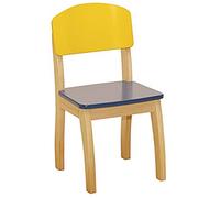 roba Sedia per bambini, Legno, Altezza del sedile 31.5cm, Giallo blu