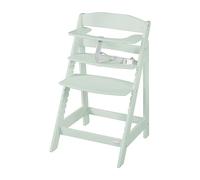 roba Seggiolone Evolutivo Sit Up Flex 2 in 1, Altezza Regolabile, dai 6 Mesi fino ai 70 kg, con Poggiapiedi, Robusto ed Ergonomico, Legno Laccato Verde Menta