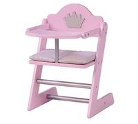 roba Seggiolone per Bambole "Princess Sophie", Legno, Motivo a Corona, Rosa