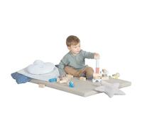 roba tappetino da gioco Luxe - 78 x 100 cm - accessorio per triangolo da arrampicata roba e torre da arrampicata indoor - confortevole/facile da pulire - beige/grigio chiaro