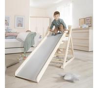 roba Tavola Scivolo in Legno - Accessorio per Triangolo da Arrampicata e Torre Gioco - Utilizzabile su Entrambi i Lati come Scivolo e Elemento da Arrampicata - Da Appendere alla Struttura - Da 24 Mesi