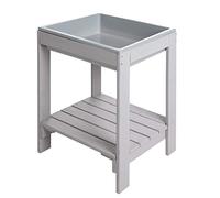 roba Tavolo da Gioco per Bambini con Acqua e Sabbia - Resistente alla Fango e Intemperie - Tavolo da Spiaggia per Esterno / Giardino - Legno Massello - Grigio