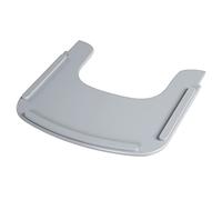roba Vassoio per Seggiolone Sit Up Flex, Rimovibile, Installazione Veloce, per Colazione, Pranzo, Merenda, Cena, Compatibile con Cinture di Sicurezza, Facile da Pulire, Legno Laccato Grigio