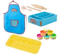 roba x Play-Doh Set di Gioco - Tappetino 3D, 6 Barattoli di Pasta Modellabile, G