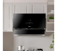 ROBAM A678S Cappa Smart Range 36″, 1200 CFM con controllo onde a infrarossi e motore brushless, funzionamento a mani libere, silenzioso, LED a risparmio energetico, doppio supporto per cucine moderne