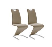 Robas Lund Amado Sedia A Dondolo, Poliuretano, Cappuccino, 62.0 x 45.0 x 102.0 cm, 2 Unità
