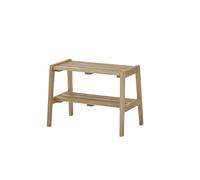 Robas Lund, Bantry, panca appendiabiti in rovere massiccio, oliato, a forma di A con ripiano, 60 x 45 x 36 cm