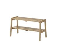 Robas Lund, Bantry, panca appendiabiti in rovere massiccio, oliato, a forma di A con ripiano, 80 x 45 x 36 cm