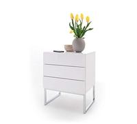 Robas Lund Comodino, Bianco, BxHxT 50x60x40 cm
