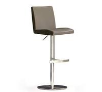 Robas Lund LO.PES Sgabello da bar con schienale, girevole a 360 gradi, regolabile in altezza, in PU